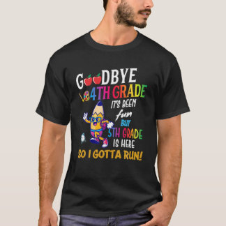 Vaarwel 4e graad Hallo 5e graad terug naar school T-shirt