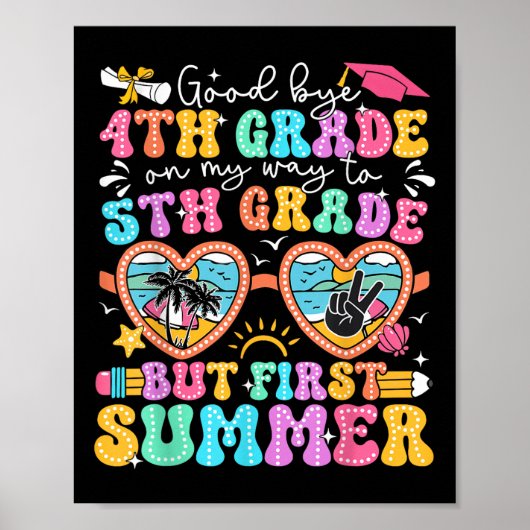 Vaarwel 4e klas Afstuderen naar 5e klas maar eerst Poster (Voorkant)