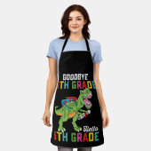 Vaarwel 4e klas Hallo 5e klas T Rex Dinosaur Schort (Gedragen)