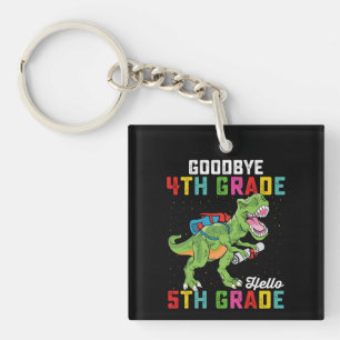 Vaarwel 4e klas Hallo 5e klas T Rex dinosaurus Sleutelhanger