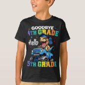 Vaarwel 4e klas T Rex Monster Truck Afstuderen T-shirt (Voorkant)