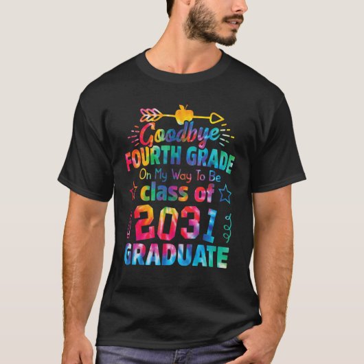 Vaarwel 4e klas van 2031 Afstudeerder Hallo T-shirt (Voorkant)