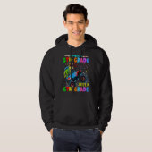 Vaarwel 5e graad dinosauriërs Hallo 6e graad Monst Hoodie (Voorkant volledig)