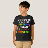 Vaarwel 5e graad Hallo 6e graad - grappige leraar T-shirt (Voorkant volledig)