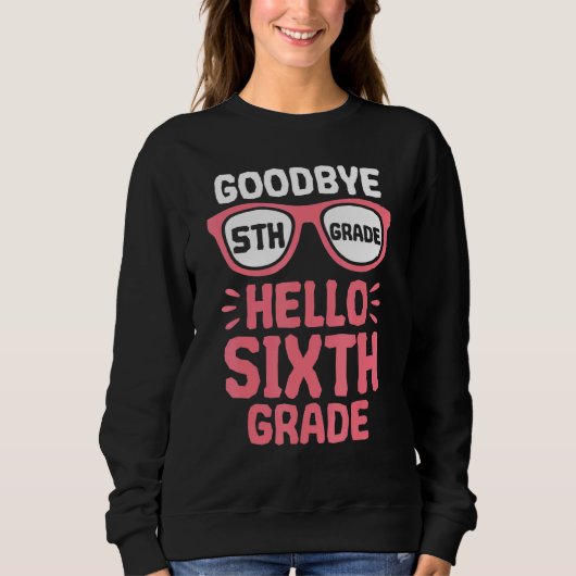 Vaarwel 5e graad Hallo 6e graad school leraar S Trui (Voorkant)