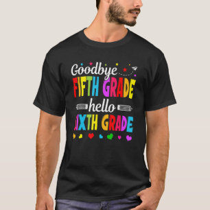Vaarwel 5e graad Hallo Zesde graad Leerleraar Kind T-shirt