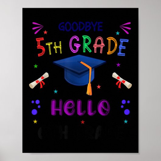 Vaarwel 5e klas Afstuderen 2025 6e klas Poster (Voorkant)