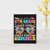 Vaarwel 5e klas Afstuderen naar middelbare school  Kaart (Gele Bloem)