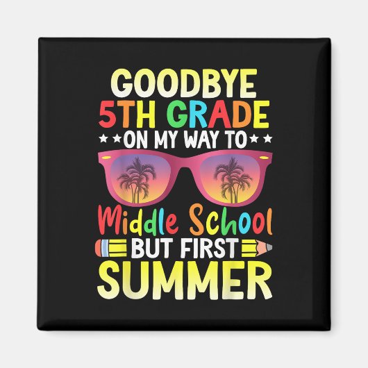 Vaarwel 5e klas Afstuderen naar middelbare school Magneet (Voorkant)