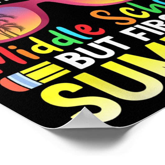 Vaarwel 5e klas Afstuderen naar middelbare school  Poster (Hoek)