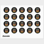 Vaarwel 5e klas Afstuderen naar middelbare school  Ronde Sticker (Vel)