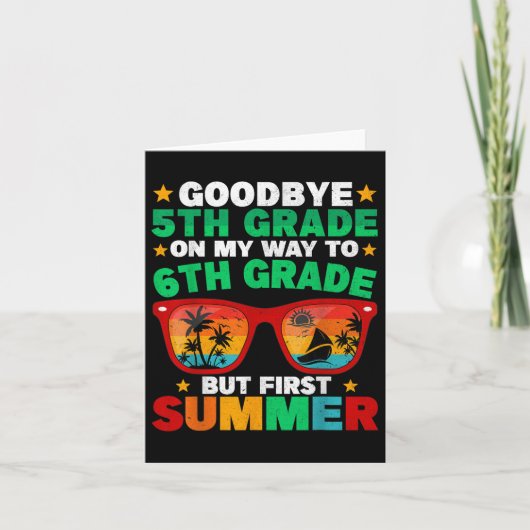 Vaarwel 5e klas eerste zomer Afstuderen laatste da Kaart (Voorkant)