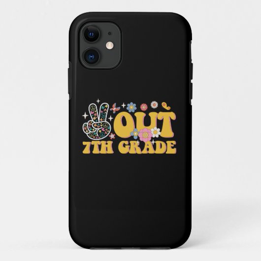 Vaarwel 7e klas Groovy laatste schooldag Case-Mate iPhone Case (Achterkant)