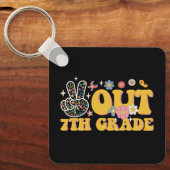 Vaarwel 7e klas Groovy laatste schooldag Sleutelhanger (Voorkant)