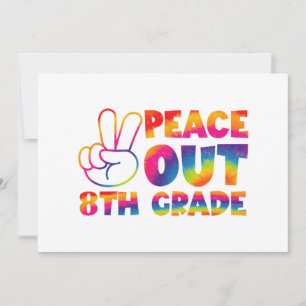 Vaarwel Achtste Klas Tie-Dye Laatste Dag 8e Klas  Aankondiging