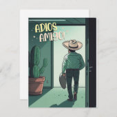 Vaarwel Adios Amigo Kaart (Voorkant / Achterkant)
