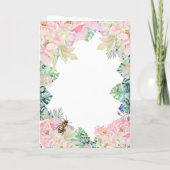 Vaarwel afscheid van Floral Bee Kaart (Achterkant)
