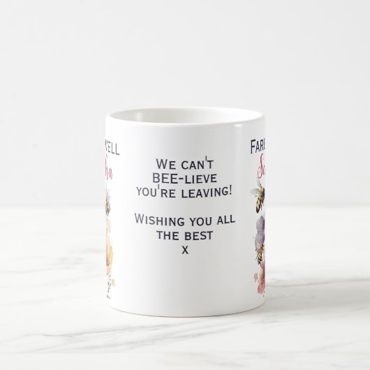 Vaarwel afscheid van Floral Bee Koffiemok (Center)