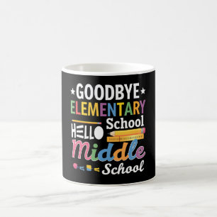 Vaarwel basisschool hallo middelbare school koffiemok