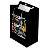 Vaarwel basisschool hallo middelbare school medium cadeauzakje (Voorkant Gekanteld)