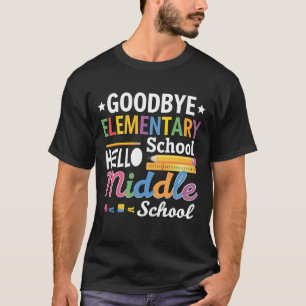 Vaarwel basisschool hallo middelbare school t-shirt