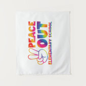 Vaarwel Basisschool Tie Dye Laatste Dag Wandkleed (Voorkant)