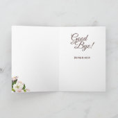 Vaarwel Bloemen Rustiek afscheid Kaart (Binnen)