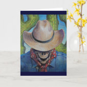 Vaarwel Cowboy Card Kaart (Gele Bloem)
