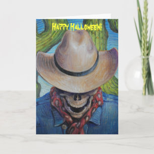 Vaarwel Cowboy Halloween Card Kaart