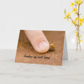 Vaarwel de kaart van het vriendenlieveheersbeestje (Gele Bloem)