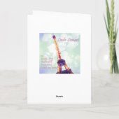 "Vaarwel de Winter, het Lege Wenskaart van het Kaart (Achterkant)