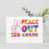 Vaarwel Derde Klas Tie-Dye Laatste Dag 3e Klas Aankondiging (Staand voorkant)