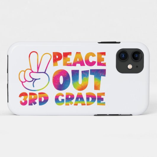 Vaarwel Derde Klas Tie Dye Laatste Dag 3e Klas Case-Mate iPhone Case (Achterkant (horizontaal))