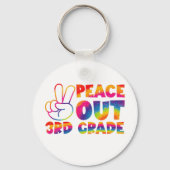 Vaarwel Derde Klas Tie Dye Laatste Dag 3e Klas Sleutelhanger (Voorkant)