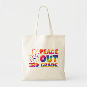 Vaarwel Derde Klas Tie-Dye Laatste Dag 3e Klas  Tote Bag