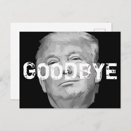 Vaarwel Donald Trump Impeach Keepomwille Briefkaart (Voorkant / Achterkant)