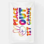 Vaarwel Eerste Leerjaar Tie Dye Laatste Dag 1e Lee Spandoek (Verticaal)