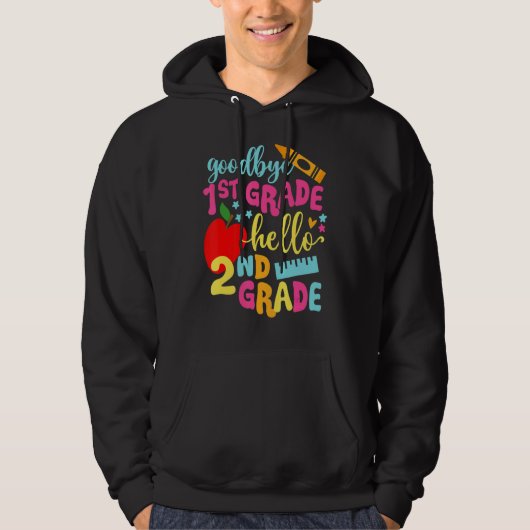 Vaarwel eerste rang van 2033 Afstuderen Hallo twee Hoodie (Voorkant)