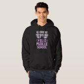 Vaarwel elementair Hallo middelbare school leraar Hoodie (Voorkant volledig)