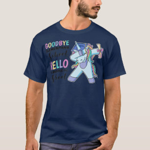 Vaarwel elementaire school Hallo middelbare school T-shirt