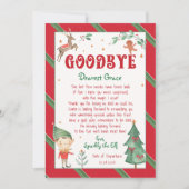 Vaarwel Elf Kerst Magische Elfen Printable Kaart (Voorkant)