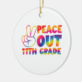 Vaarwel Elfde Klas Tie Dye 11e Klas Keramisch Ornament (Links)