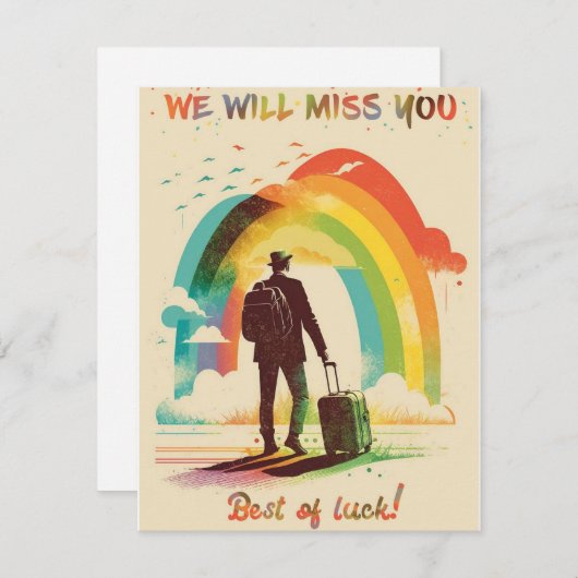 Vaarwel en beste Kaart voor probleemavontuur (Voorkant / Achterkant)