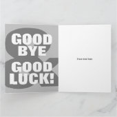 Vaarwel en gelukskaart voor collega kaart (Binnen)