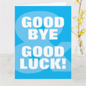 Vaarwel en gelukskaart voor collega kaart (Gele Bloem)