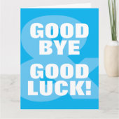 Vaarwel en gelukskaart voor collega kaart (Voorkant)