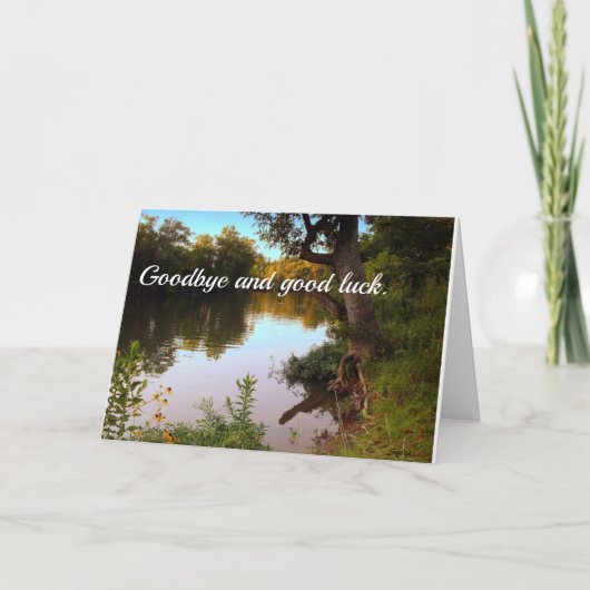 Vaarwel en goed Luck aan Doctor Kaart (Voorkant)