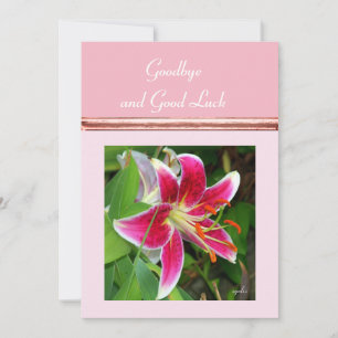 Vaarwel en goed luck Flat Kaart