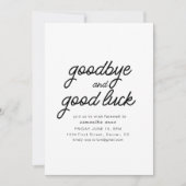 Vaarwel en veel succes Pensioen Partij Uitnodigen Kaart (Voorkant)