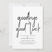 Vaarwel en veel succes Pensioen Partij Uitnodigen Kaart (Voorkant)